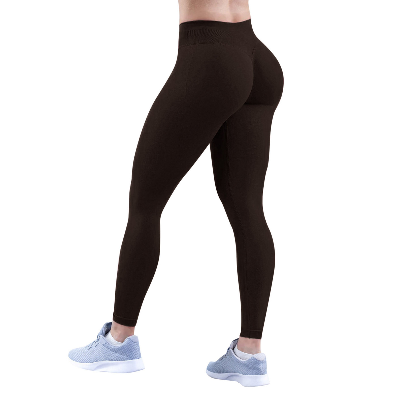 thumbnail image 5 of Pantalones de yoga de cintura alta para mujer: leggings de nailon y spandex que realzan los glúteos, corte ajustado para fitness/ocio, tallas S-XL, 5 of 5